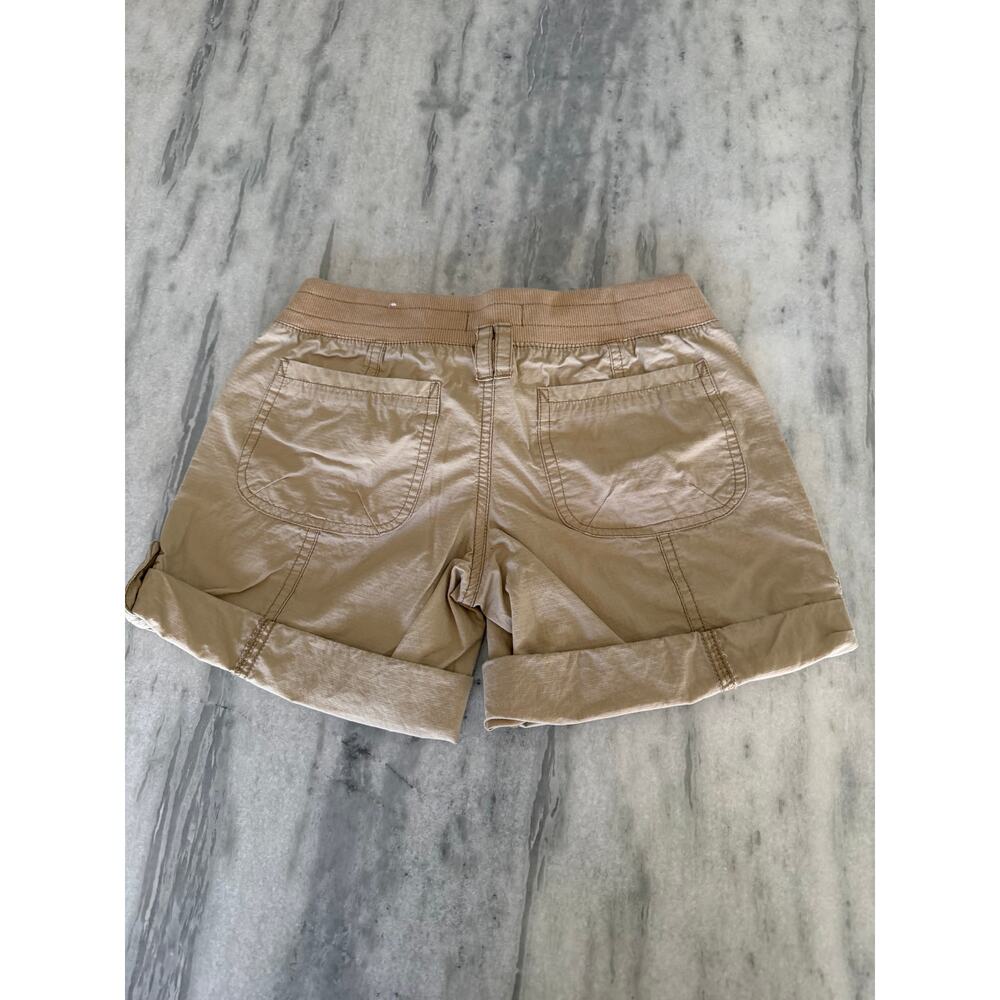 OP Vintage Y2K Tan Convertible Length Shorts Junior Size 1 Pull On - Picture 2 of 10